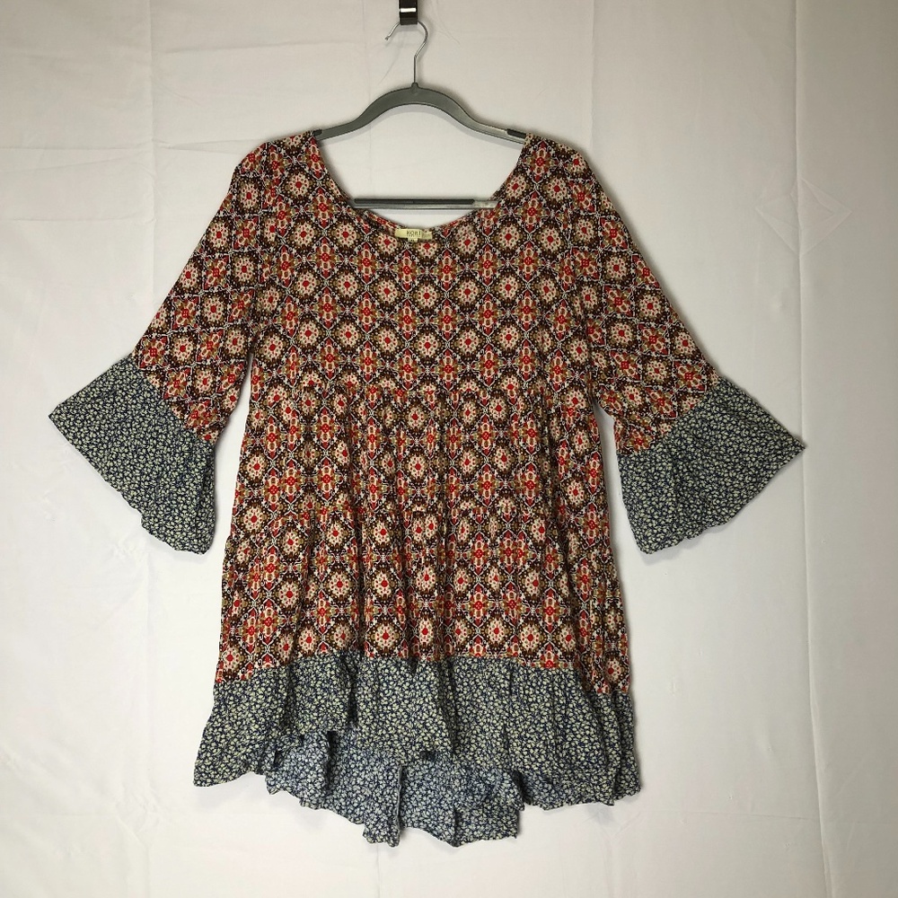 Kori America Plus XL Hi-Lo XL Boho Shirt (H)